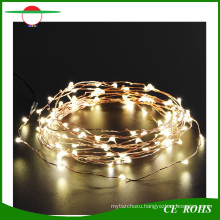 Christmas Trees Decotation Landscape 100LED Copper Wire Solar String Light with White/Warm White/ Colorful LED Light for Optional